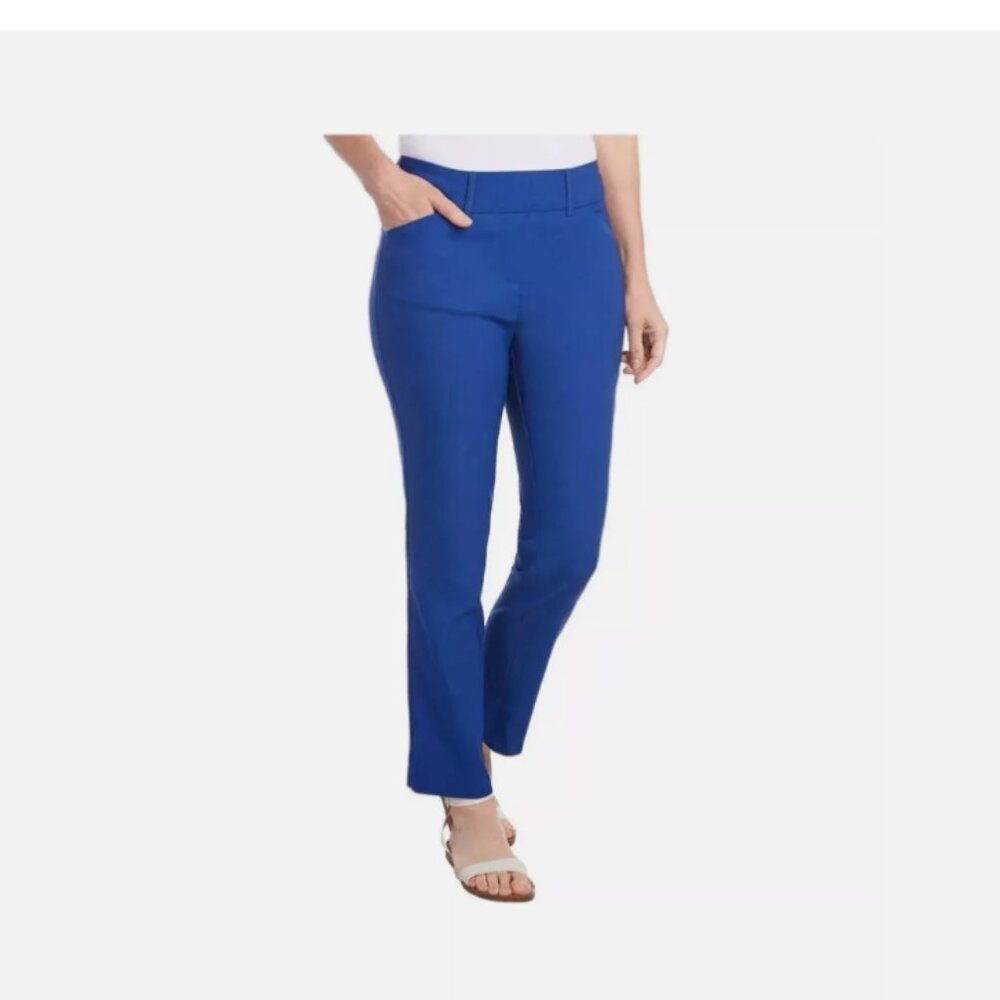 Hilary Radley Women Mid-Rise Stretch Pull-On Ankle Pant